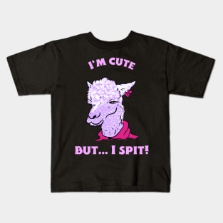 pink  llama Kids T-Shirt